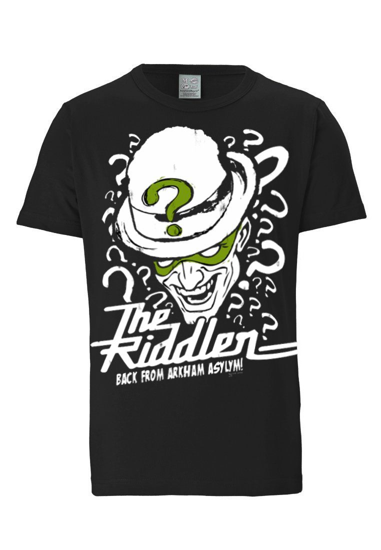 Herren Shirts LOGOSHIRT T-Shirt The Riddler - DC Batman - Arkham mit coolem Front-Print