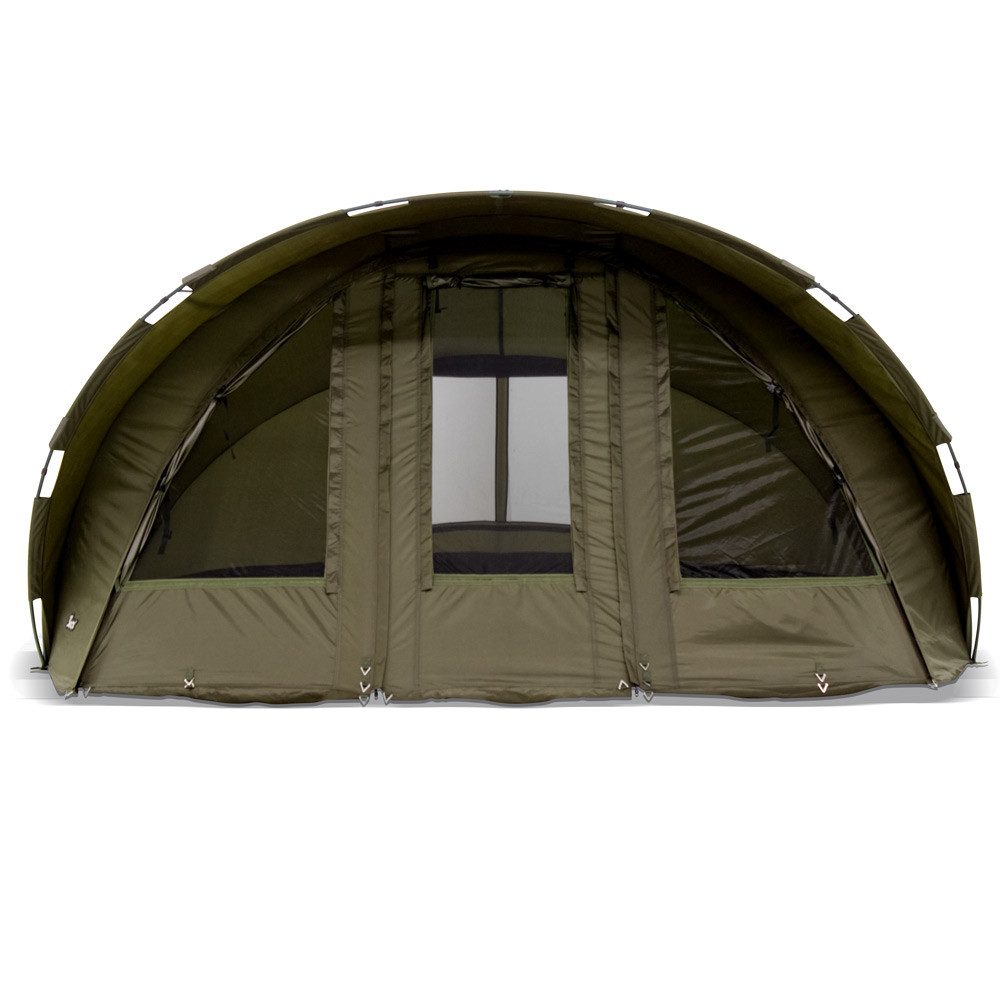 Lucx Angelzelt Leopard XXL Karpfenzelt + Überwurf Bivvy, Personen: 4 (Komplett-Set)