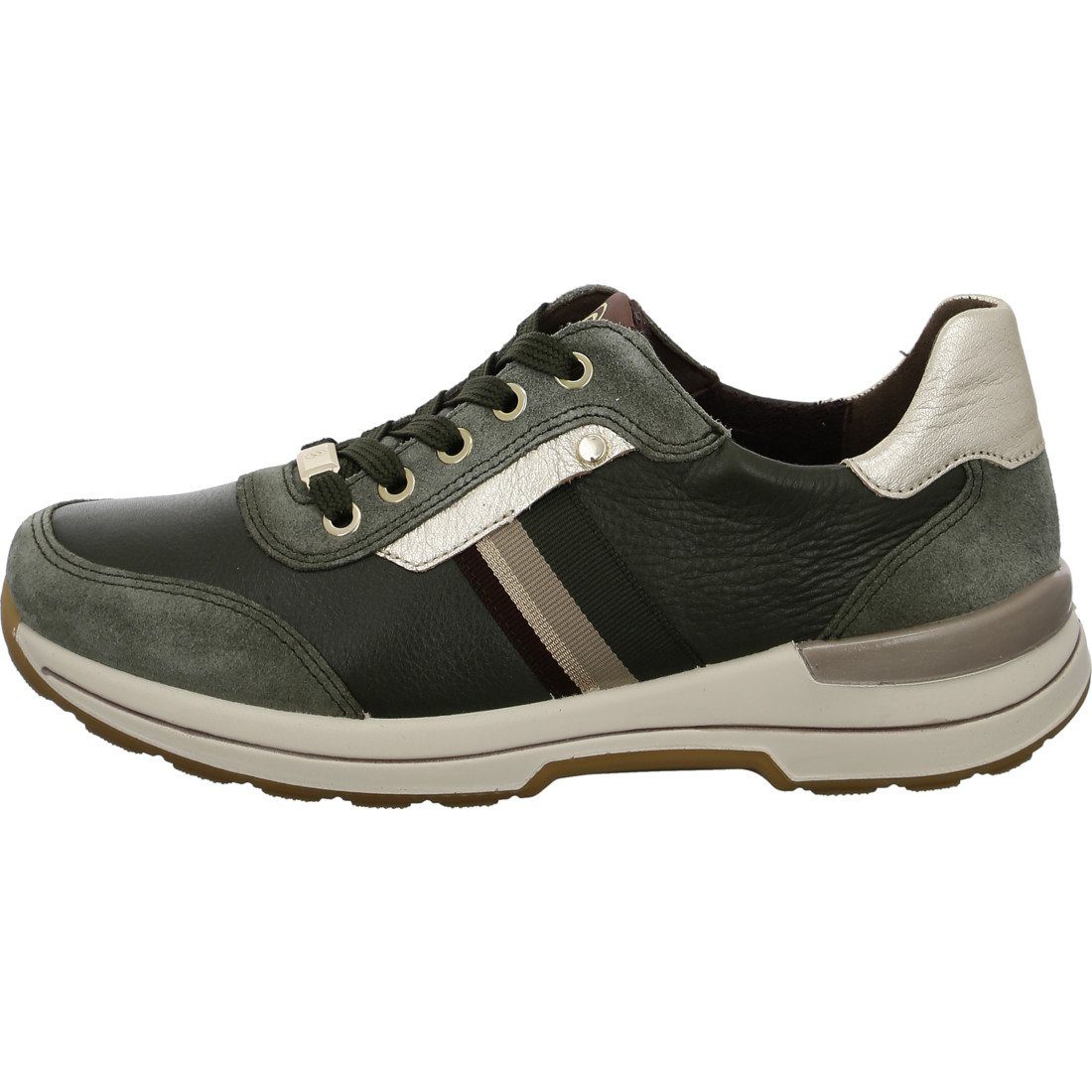 Damen Schuhe, 049660 Glattleder Nara Ara Sneaker grün Sneaker Ara -