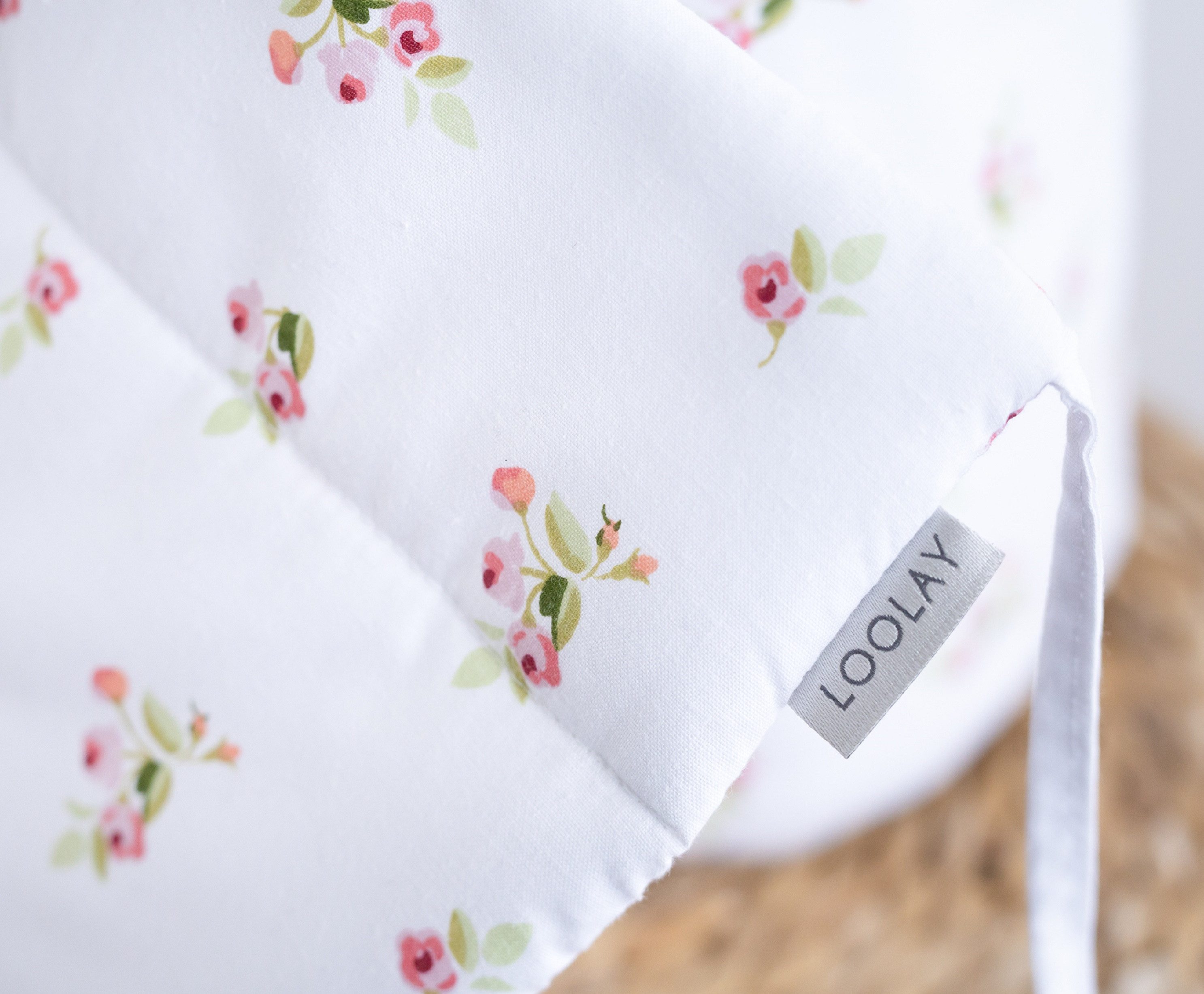 Loolay Bettnestchen ROSE Weiß BIO-Baumwolle Atmungsaktives Babybett BETTUMR günstig online kaufen