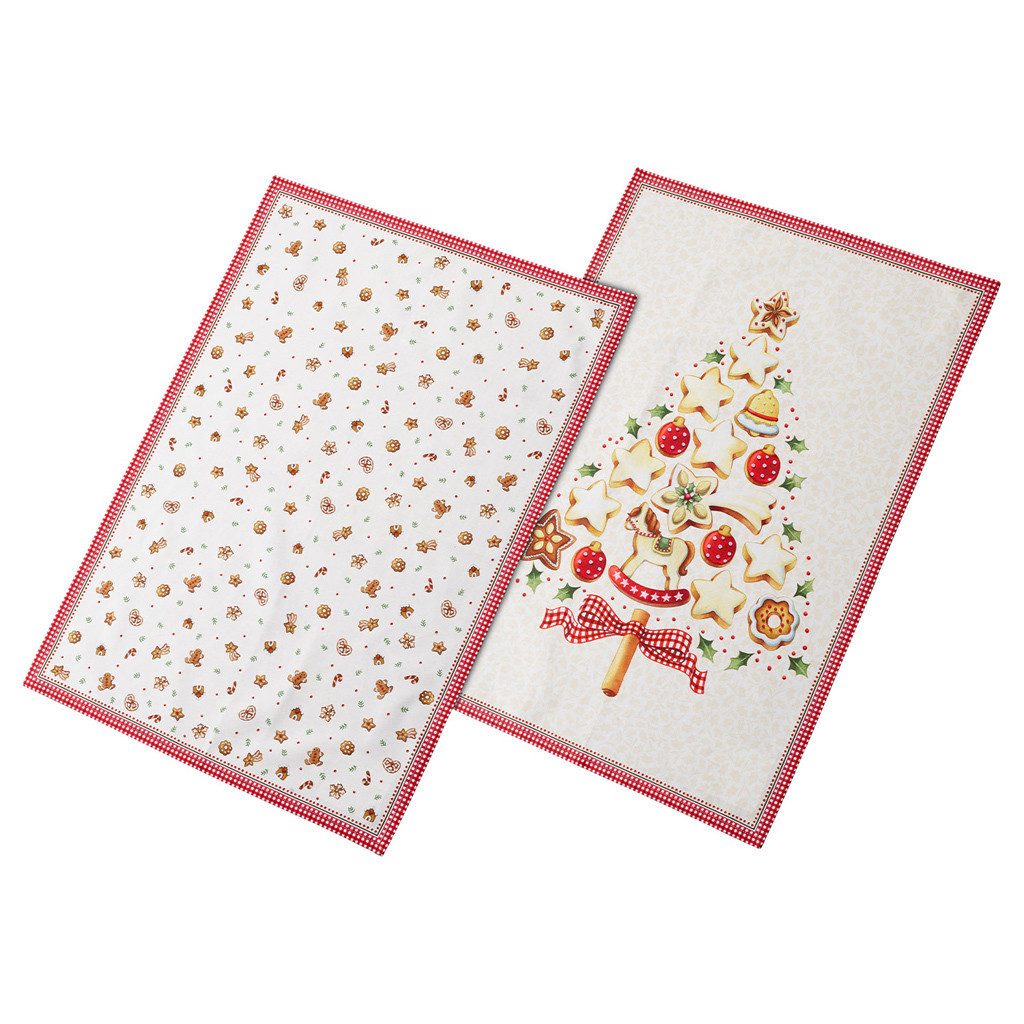 Villeroy & Boch Geschirrtuch Winter Bakery Delight Küchentücher 31 x 25 cm, (2-tlg)