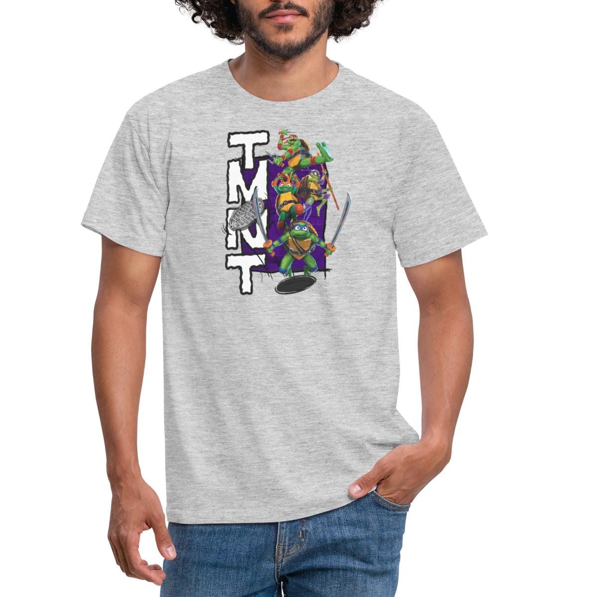 Spreadshirt T-Shirt TMNT Mutant Mayhem Donnie Mikey Leo Raph Männer T-Shirt (1-tlg)