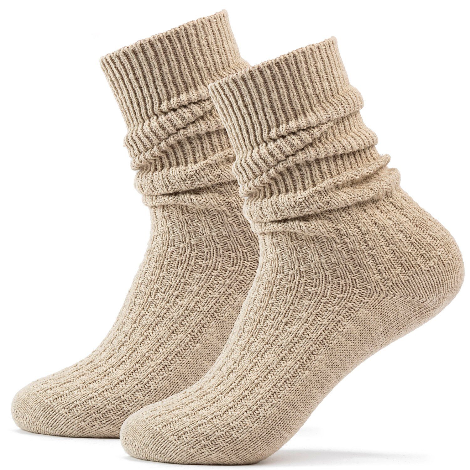 Stockerpoint Trachtensocken Herren Kurze Trachtensocken 1er Pack (Modell: OC-Ludwig) (1-Paar) Natur | Trachtensocken