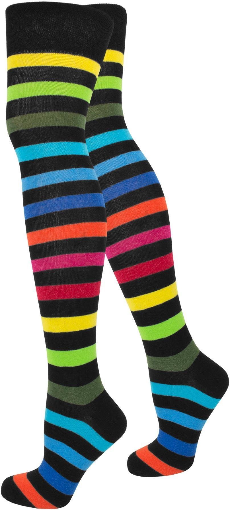 normani Overknees Overknees Regenbogen weicher Piquebund günstig online kaufen