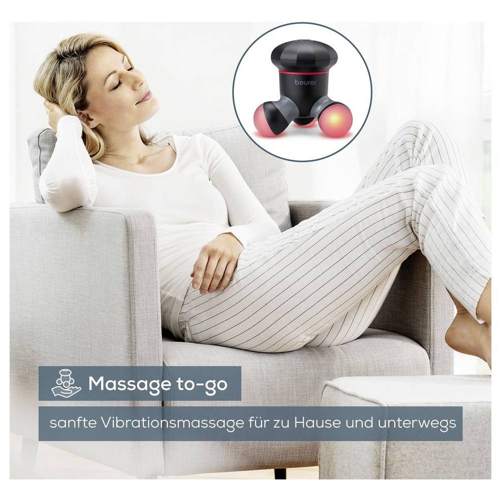 BEURER Massagegerät MG 18 Massagegerät Schwarz 10501, Mit Vibration, Mit LED Beleuchtung, Mit Massagefunktion – Bild 4 von 5