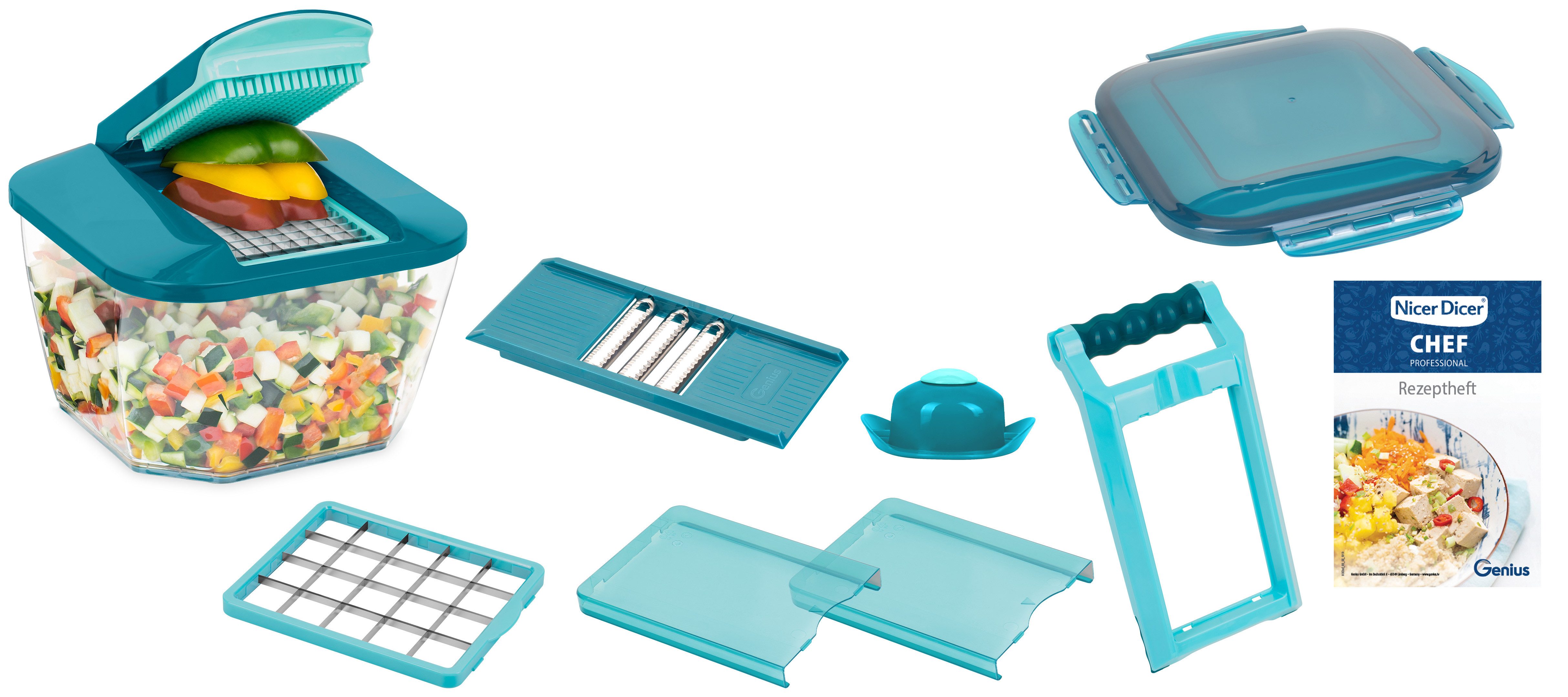 Gemüseschneider Nicer Dicer Chef Professional, Set 12-tlg.