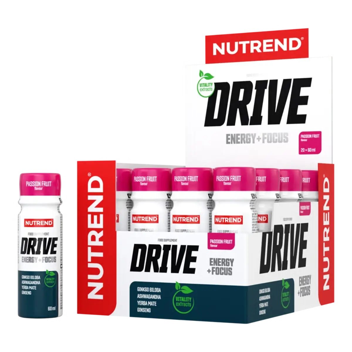 NUTREND Nutrend Drive Shot 20x60ml Shots, 60.0 ml