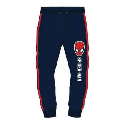 Spiderman Jogginghose Spiderman Jogginghose für Kinder, Blau mit Rotem Streifen, Größen