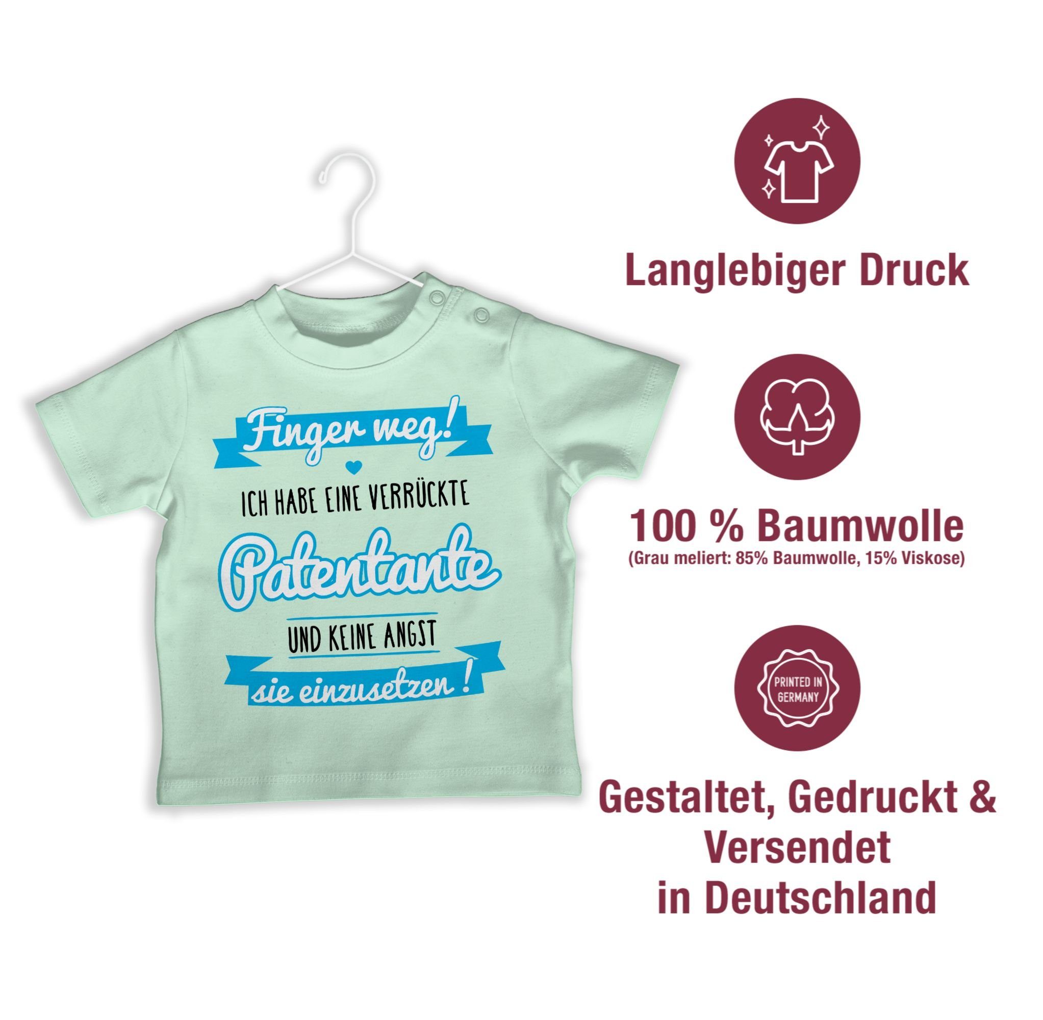 Shirtracer T-Shirt Ich habe eine verrückte Patentante - blau/schwarz Patentante