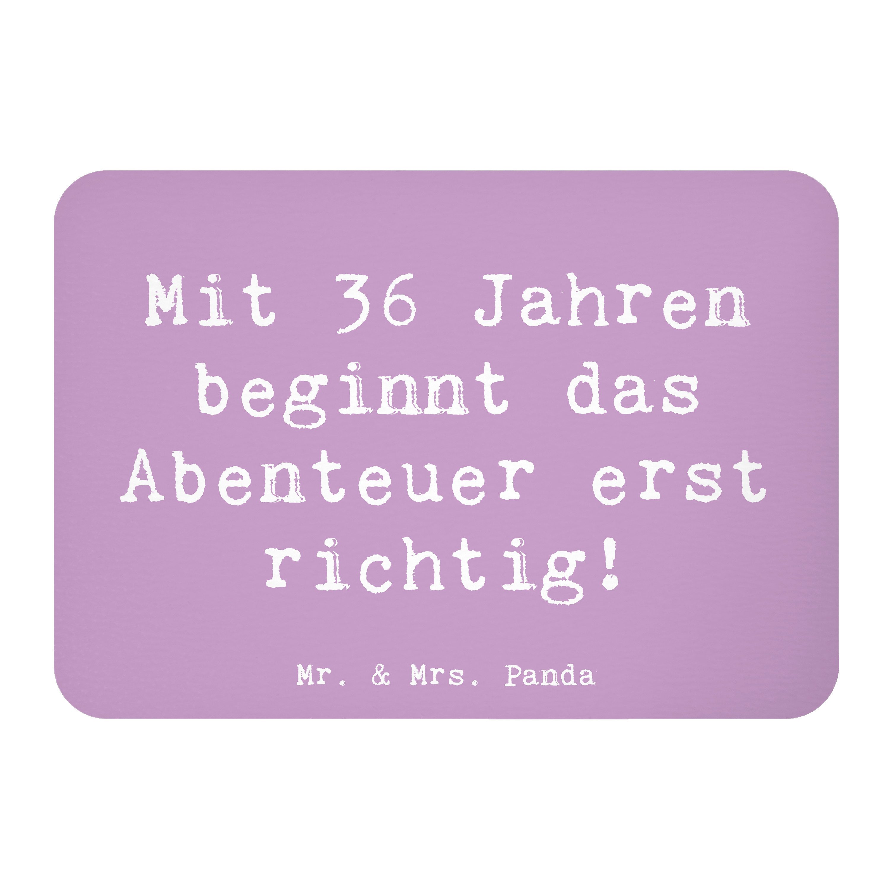 Magnet Spruch 36. Geburtstag Abenteuer - Lavendeltraum - Geschenk, neuen Din