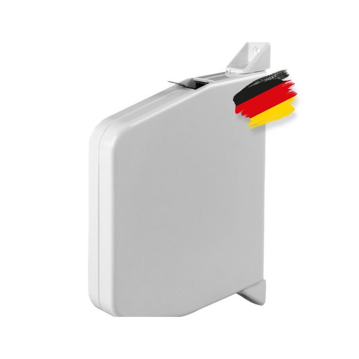 BAUHELD Aufputz-Gurtwickler Made in Germany Für Rolladengurt 14mm & 23mm Einfädelautomatik Schwenkbar bis 180°