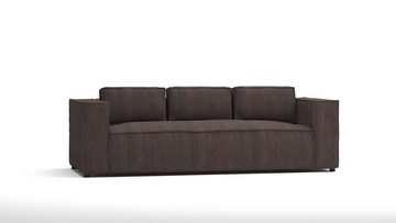 S-Style Möbel 3-Sitzer Cord sofa Renne, 1 Teile, mit Wellenfederung