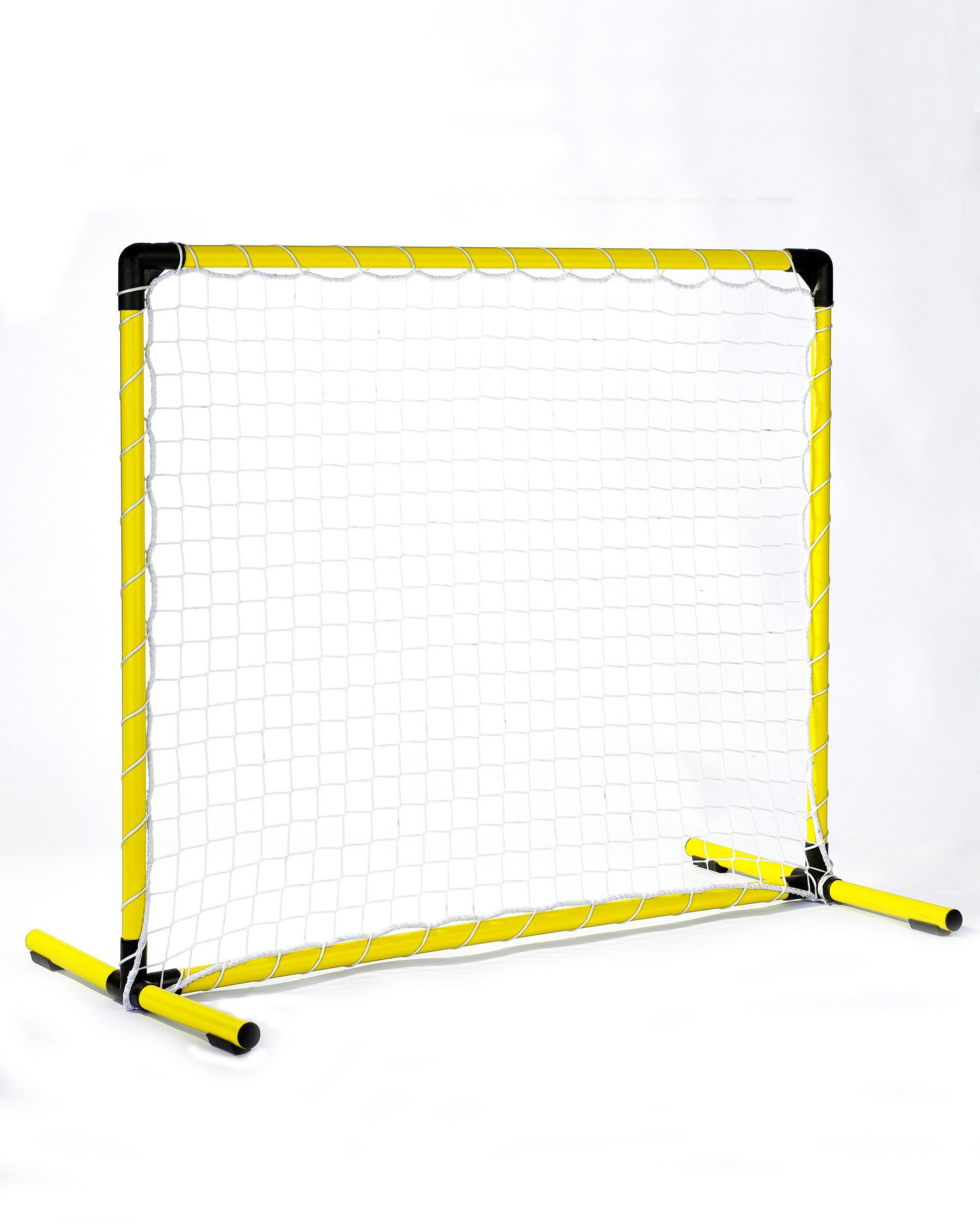 Outdoor-Spielzeug Hoopers Gate aus Kunststoff, mit weißem Netz, Farbe Gelb