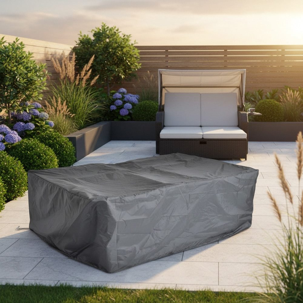 Melko Gartenmöbel-Schutzhülle Schutzhülle Gartenmöbel Abdeckung 144x146x90CM Abdeckplane Schutzplane (Stück), 100% Polyethylengewebe