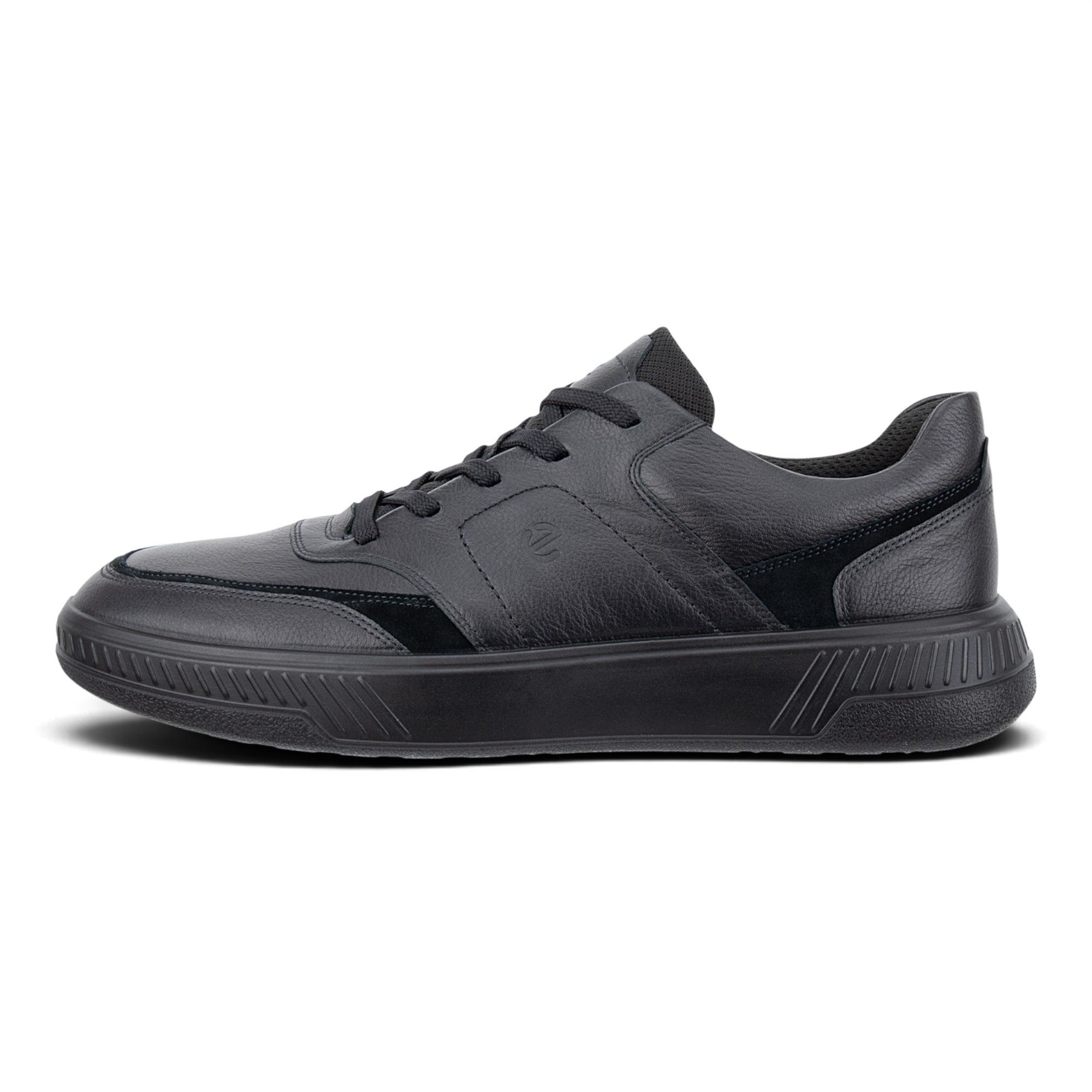 Ecco Move Walker (Vollnarbenleder) schwarz Herren Sneaker