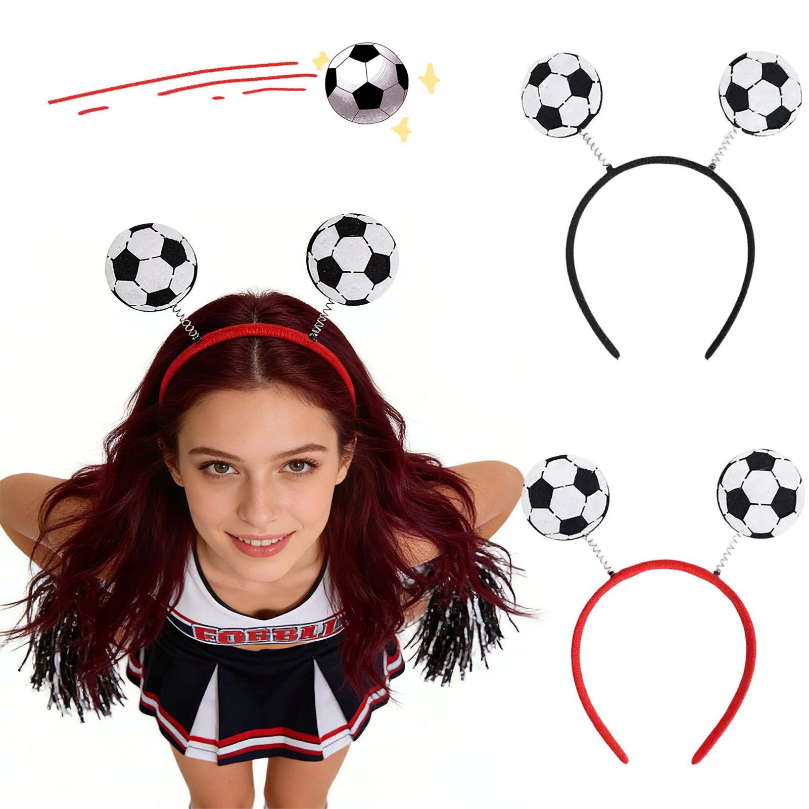 Jumpeak Haarreif Fußball wm 2026,Haarband,Gesichtstattoo,Ohrringe,Football deko, Anzug, fußball mitgebsel,haarband damen,gesichtsaufkleber karneval,fifa