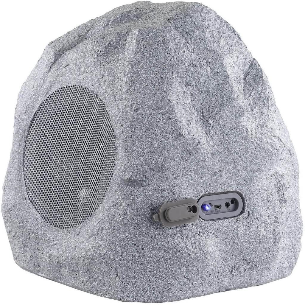 auvisio Gartenlautsprecher MSS-430.rock Garten-& Outdoor-Lautsprecher BT IPX4 Außenlautsprecher (15 W)