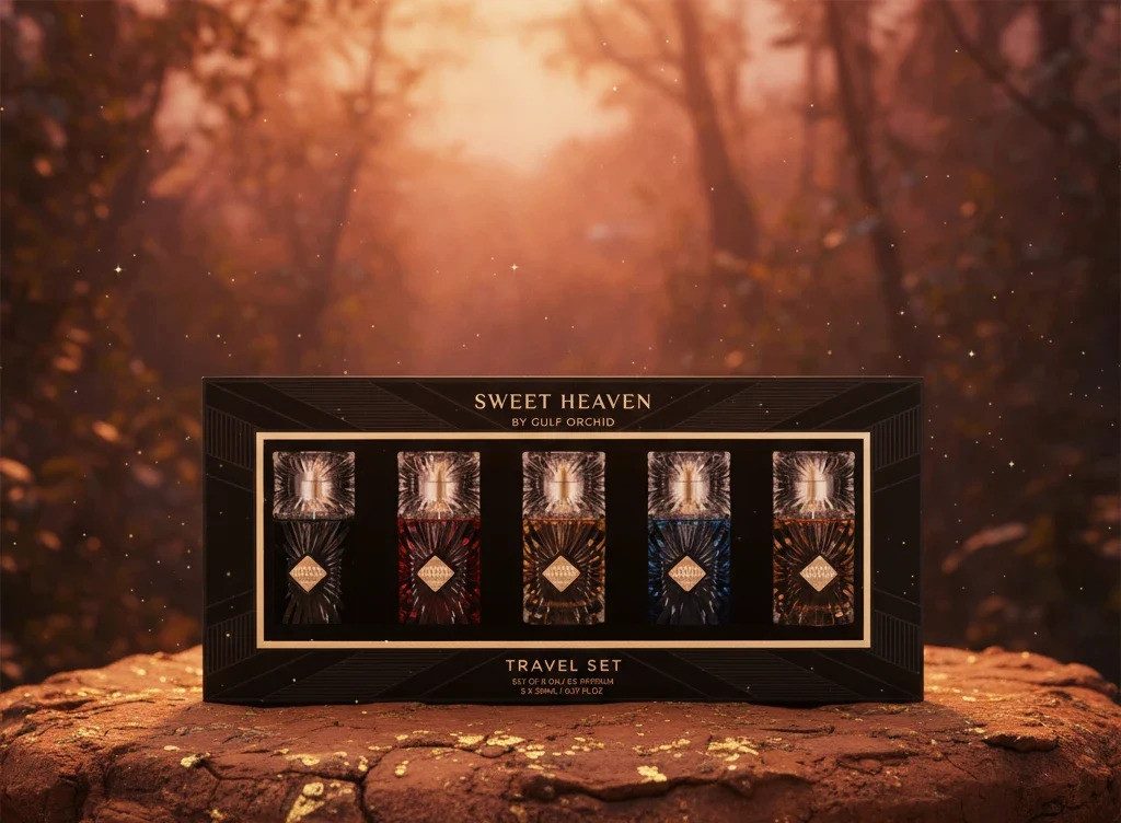 Gulf Orchid Duft-Set Sweet Heaven Travel Set – Luxuriöse Kollektion aus 5 Minis (je 20 ml), 5-tlg.