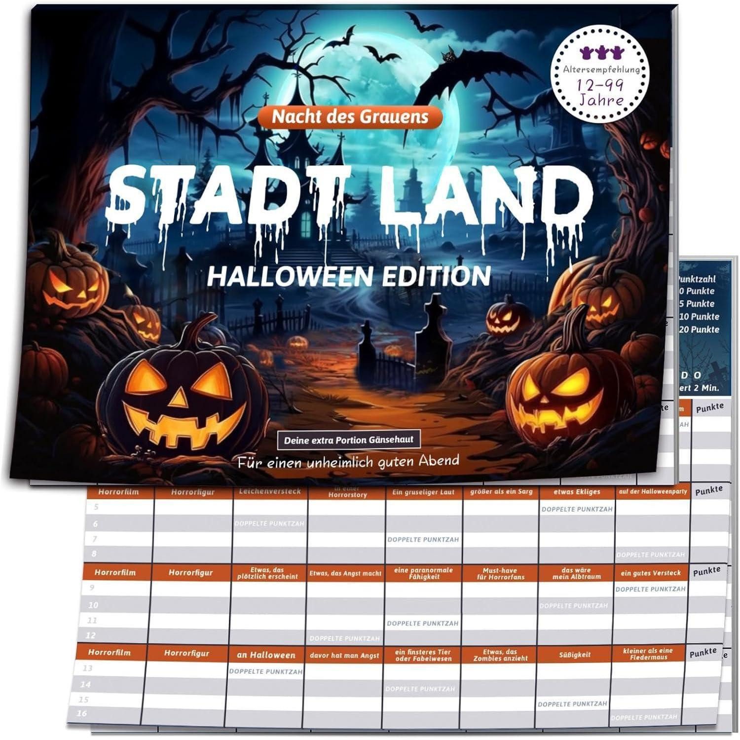 LuxusKollektion Küchenorganizer-Set Spiele Halloween Stadt Gruselig Kartenspiel ab12 Geschenk C