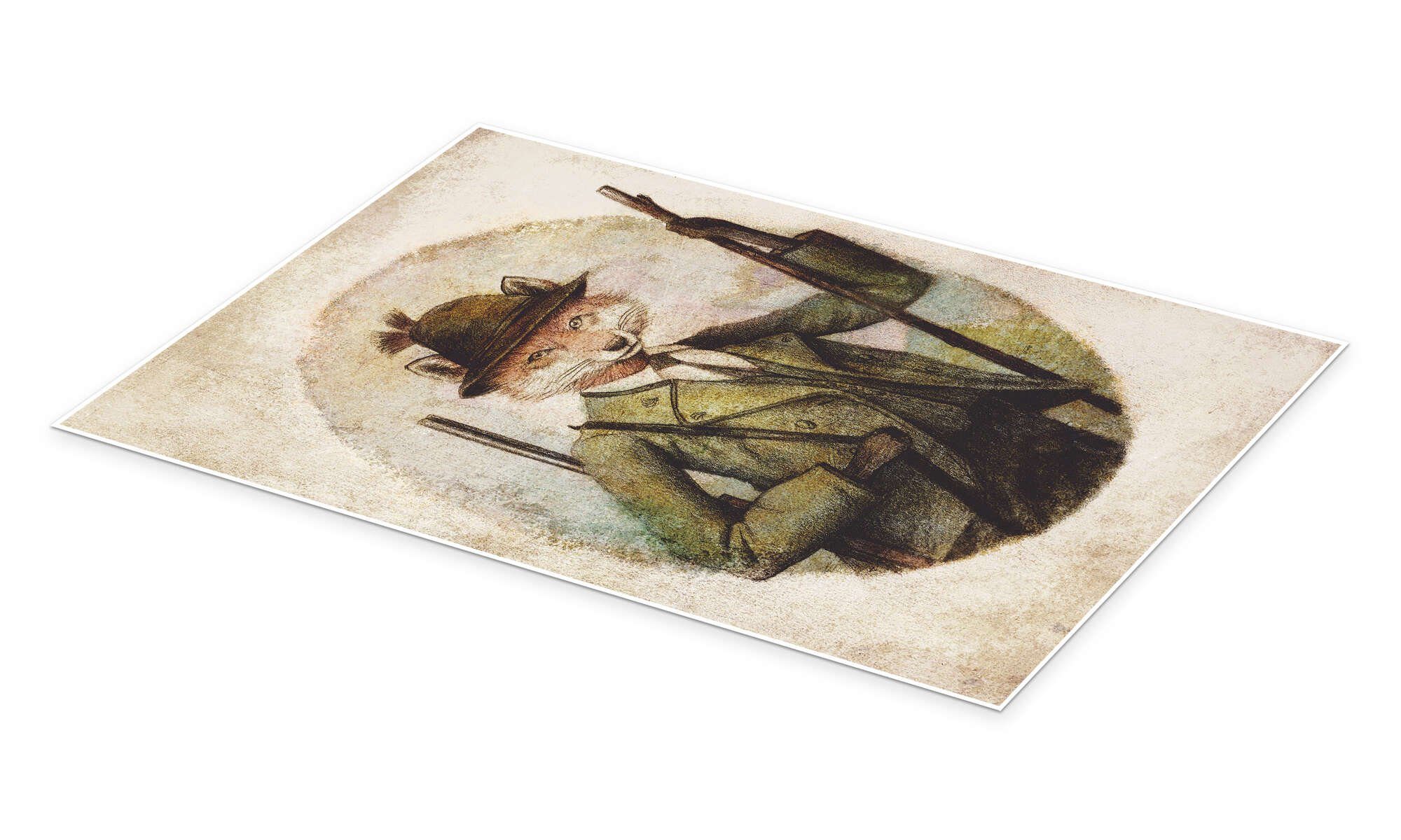 Posterlounge Wandbild Jagdsaison, Mike Koubou, erhältlich als Poster, Leinwandbild, Wandsticker oder Acrylglasbild