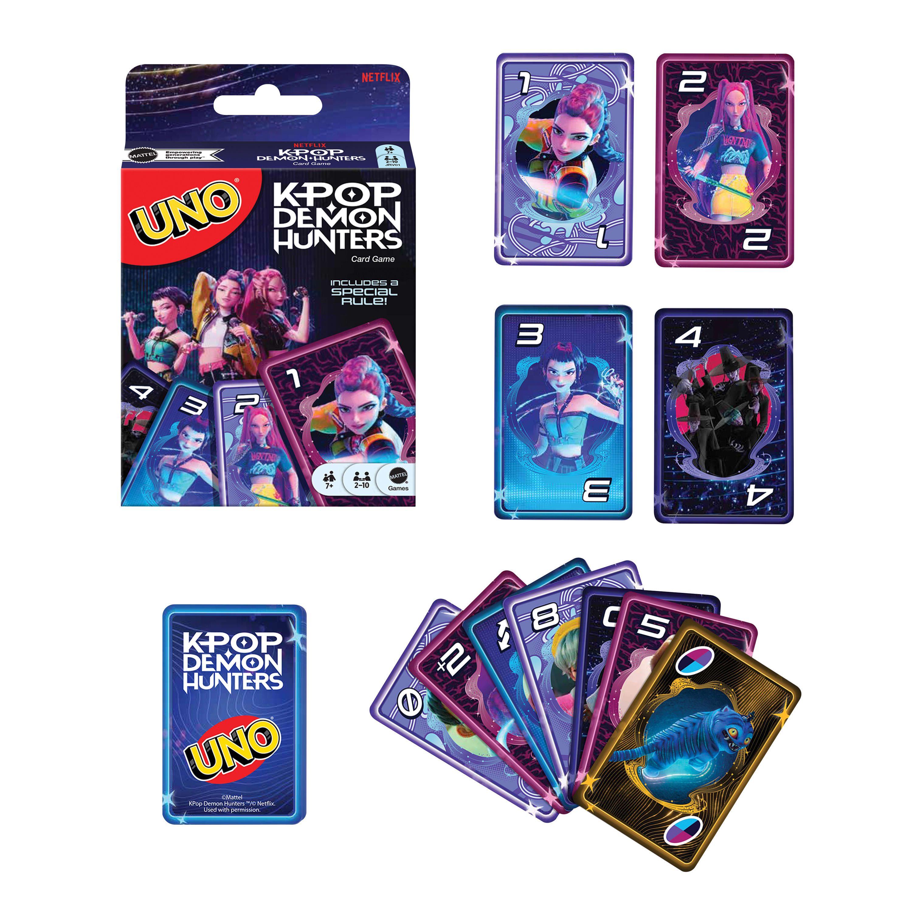 Mattel games Spiel UNO Kpop Demon Hunters, Gesellschaftsspiel