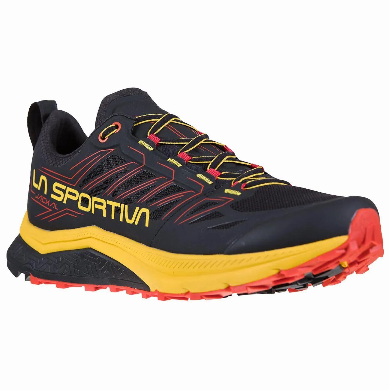 La Sportiva Trail-Laufschuhe Jackal (Langstrecke) schwarz/gelb Herren Wanderschuh