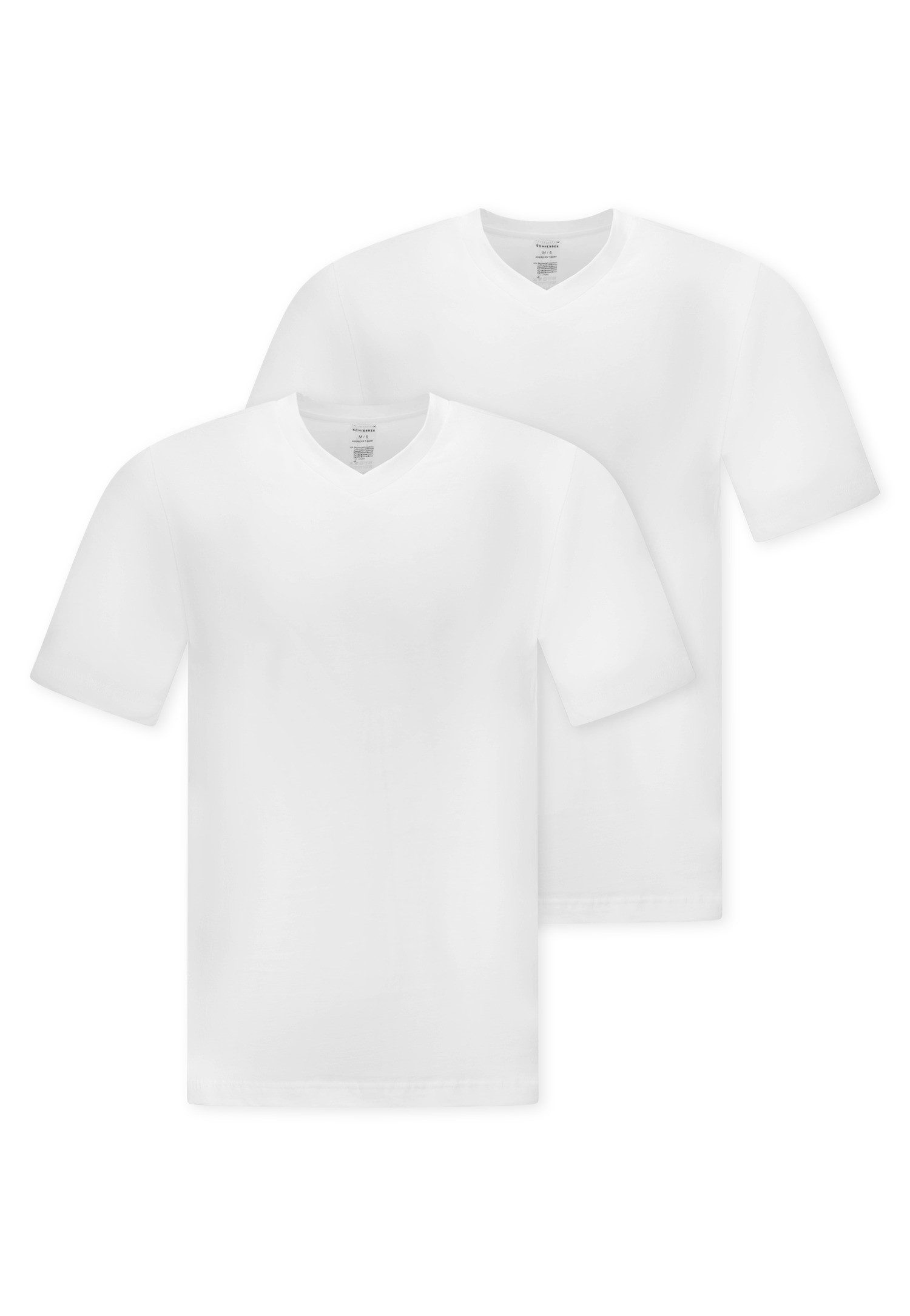 Schiesser V-Shirt Essentials (2er-Pack) mit V-Ausschnitt