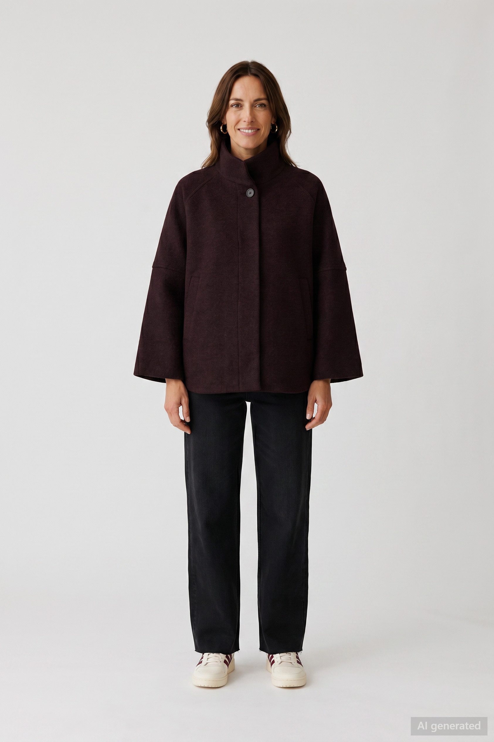 Barbara Lebek Wolljacke warme Jacke in modernem Stil