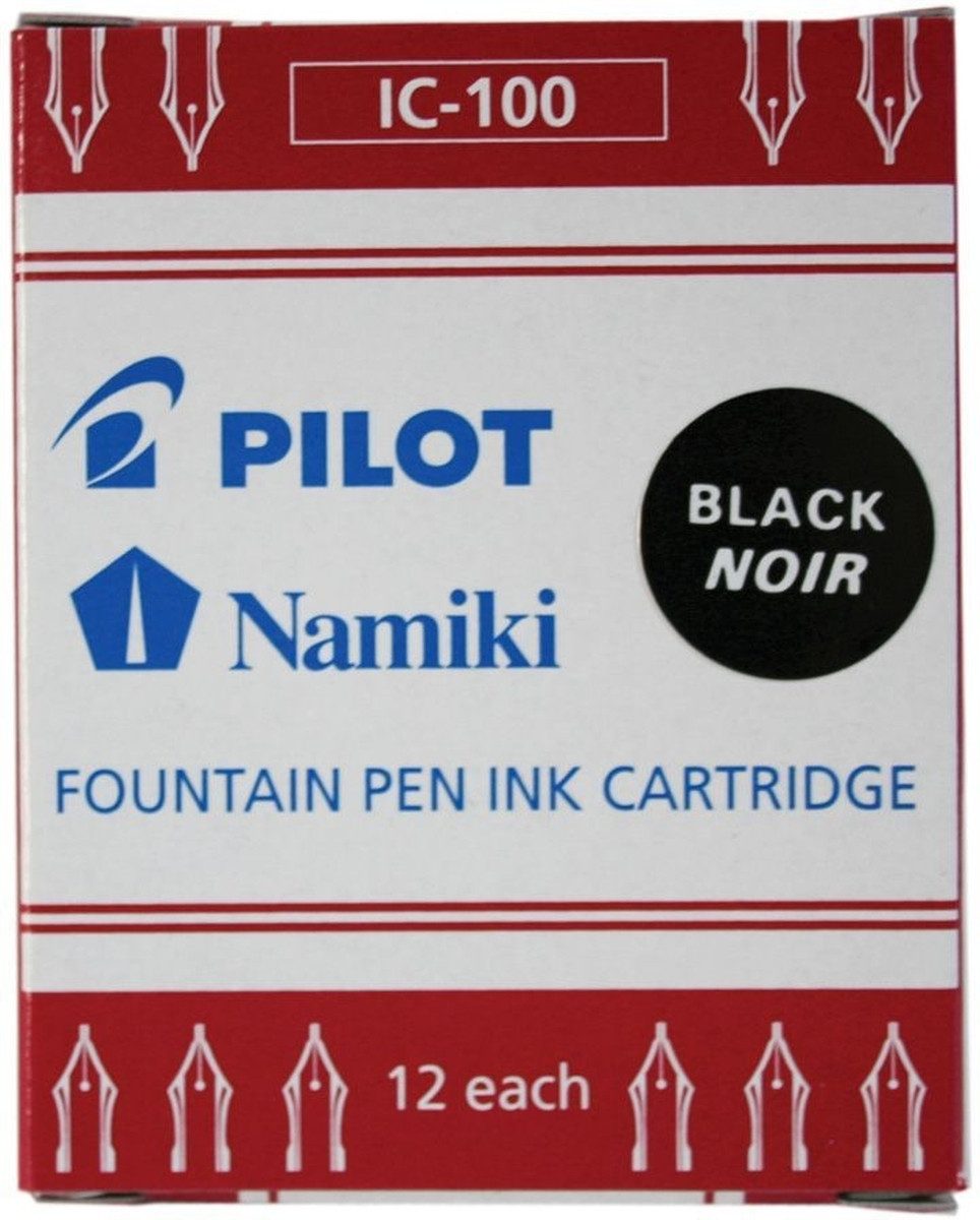Pilot Pen Füllhalter Füllhalterpatrone IC-100 VE=12 Stück schwarz