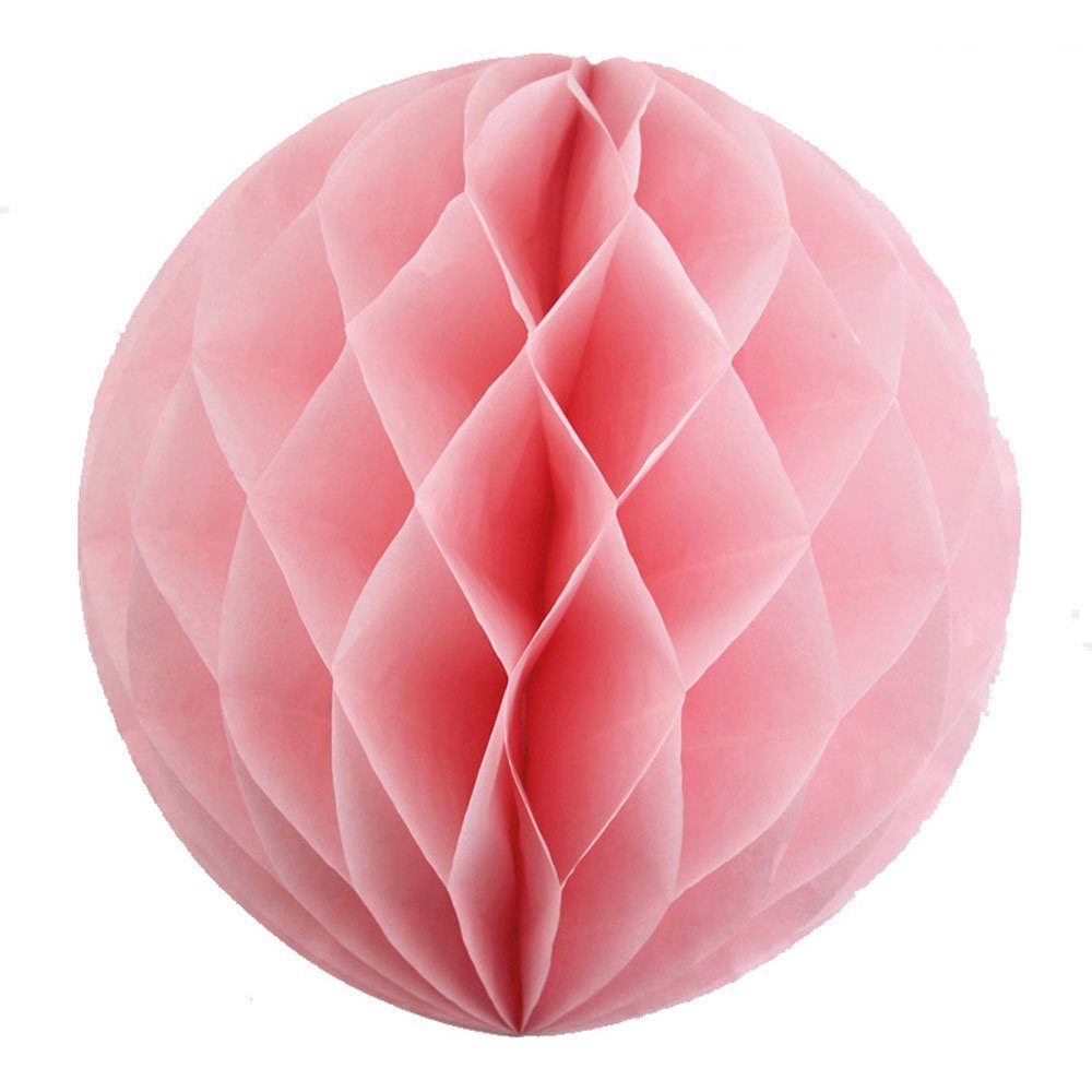 Wabenbälle Aus Seidenpapier – 25 Cm, 3 Stück, Faltbar, Für Partydekoration (Hot Pink)