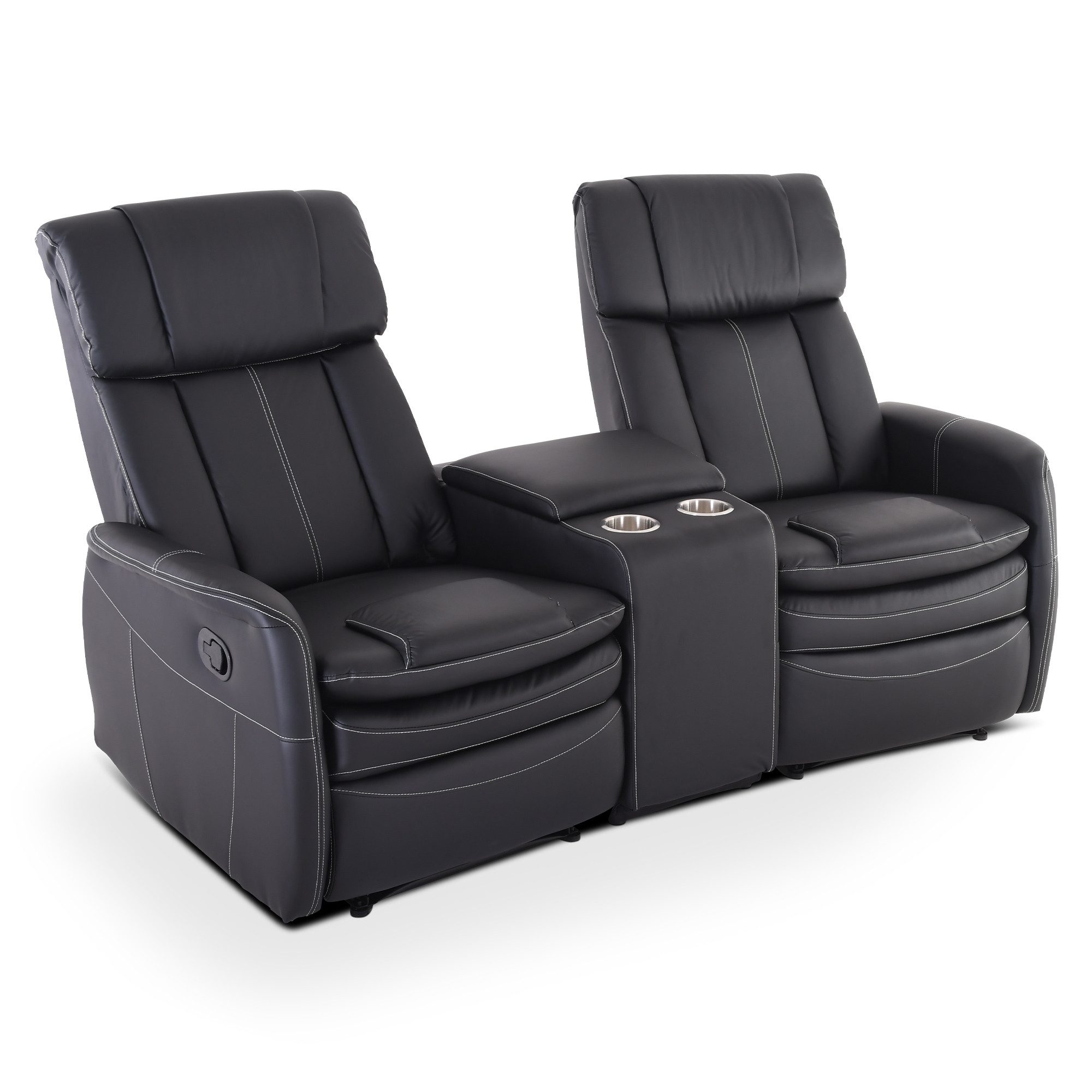 Raburg 2-Sitzer Kinosessel, 2er-Fernsehsessel mit Relaxfunktion, mechanisch, Maxx, mit Liegefunktion, für 2 Personen, Belastbarkeit je Sitzplatz 150 kg