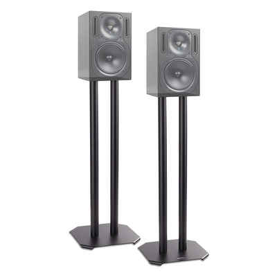 Duronic Lautsprecherständer, (SPS1022 60 Lautsprecherständer, 60 cm hoher Ständer für Lautsprecher und Boxen bis 5 kg, 2er-Set Universal Boxenständer aus Metall, HiFi Monitor Stative, Heimkino Surround Sound)