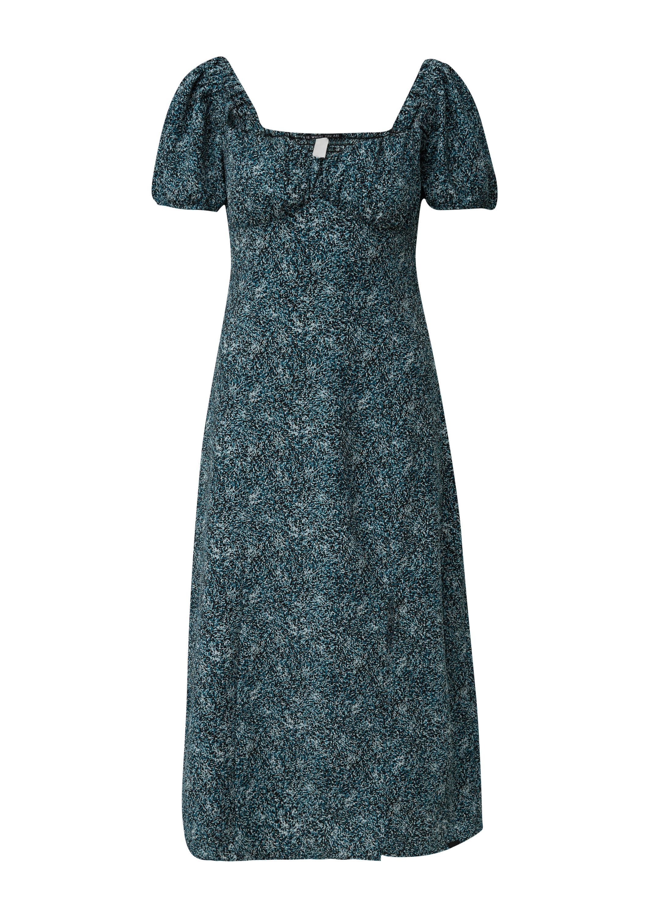 QS Midikleid Kleid Midikleid mit Smok-Detail günstig online kaufen
