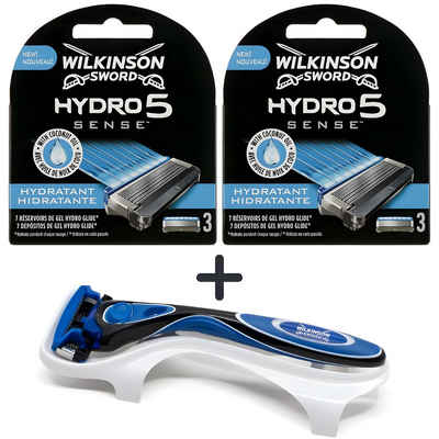 Wilkinson Rasierset Hydro5 Sense Hydrante 6 Klingen, 3-tlg., + Gratis Wilkonson Sword Rasierer Griff