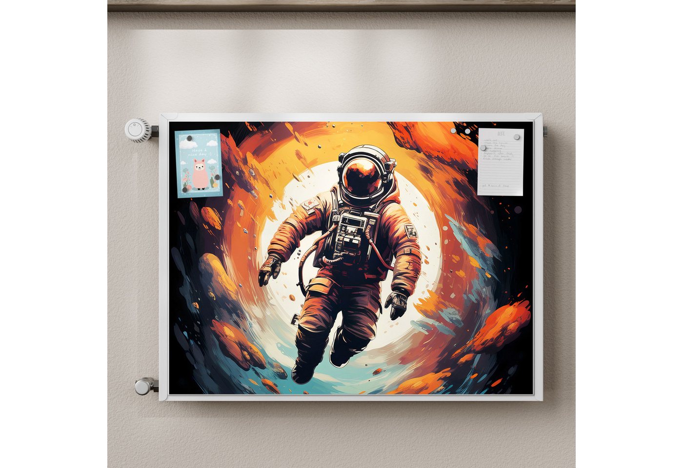 Thumbnail - DEQORI Magnetfolie 'Schwerelose Weite', beschreibbar Heizung Magnetmatte magnetisch Magnetfolie