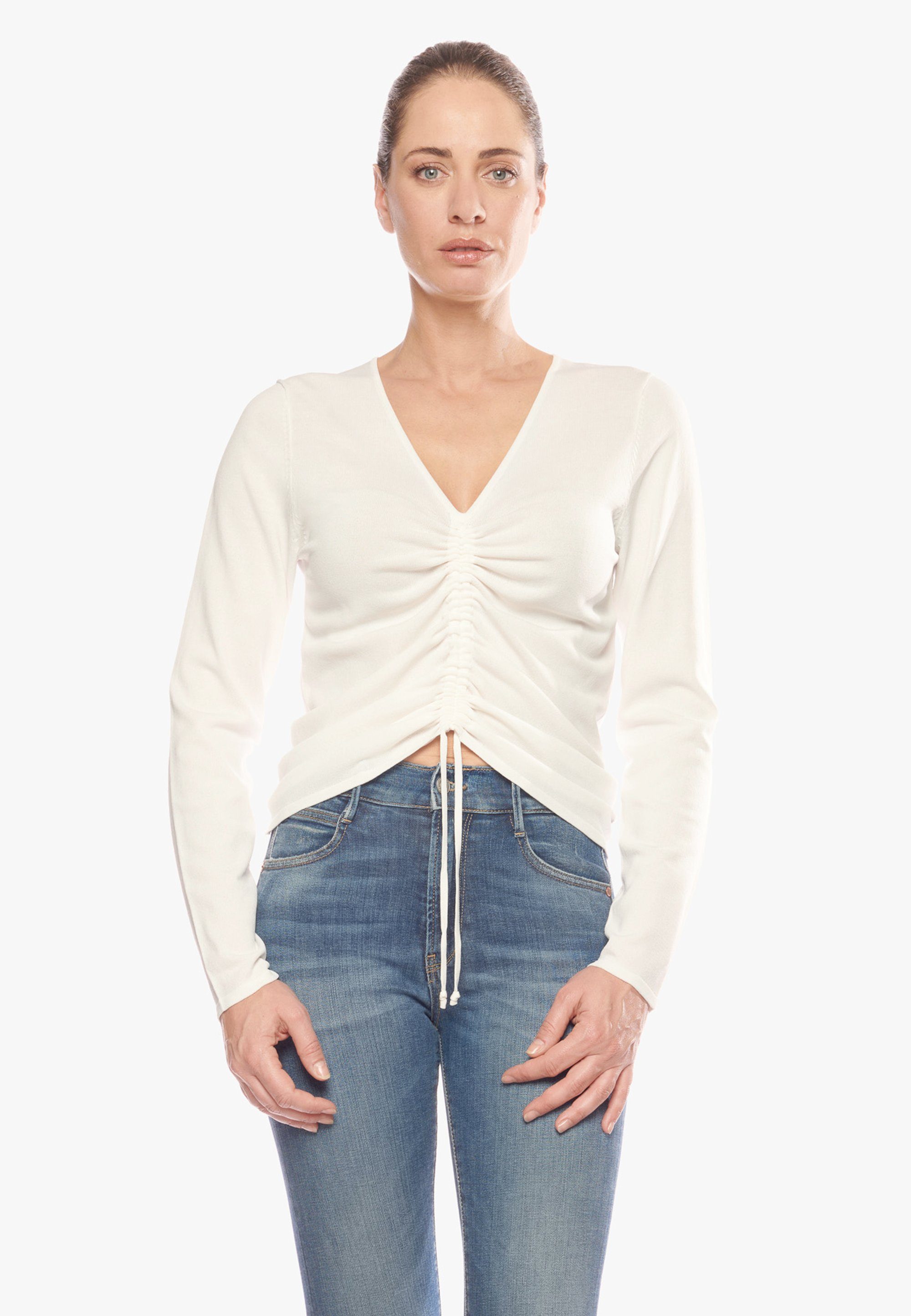 Temps trendiger mit Cerises Des Langarmshirt Le Raffung