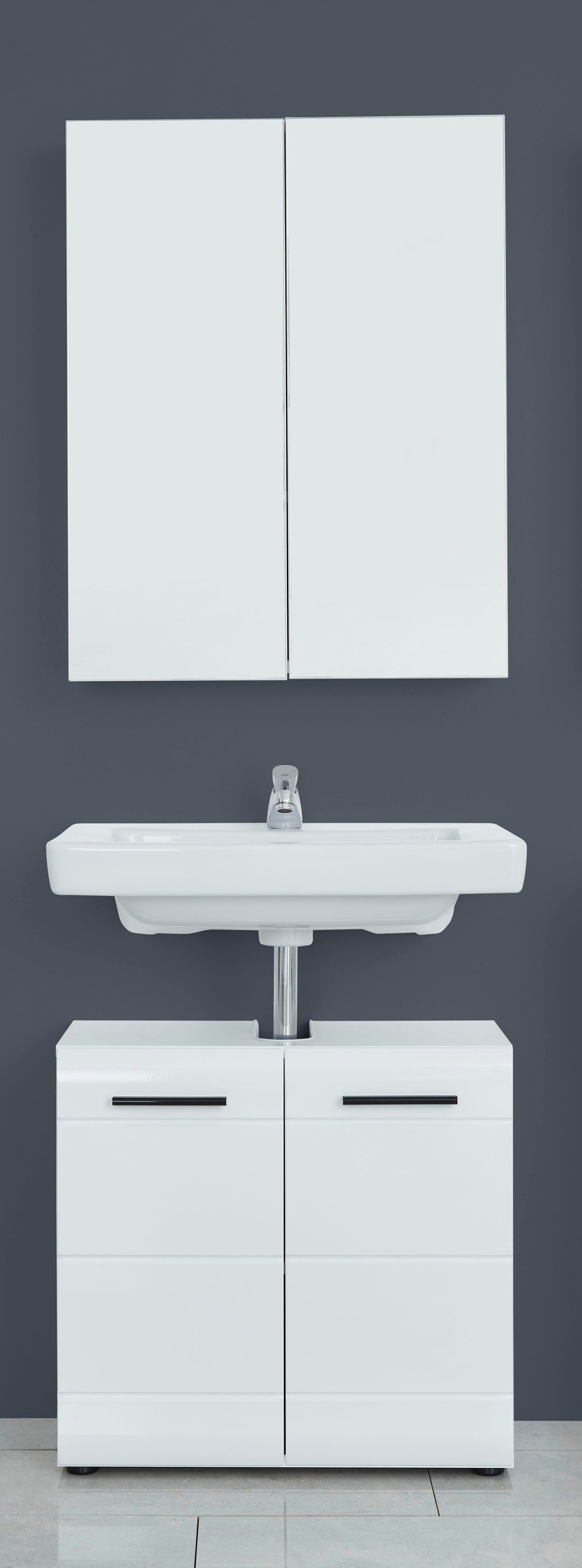 welltime Badmöbel-Set Sovana, (Set, 2-St), Badezimmermöbel Waschtisch und S günstig online kaufen