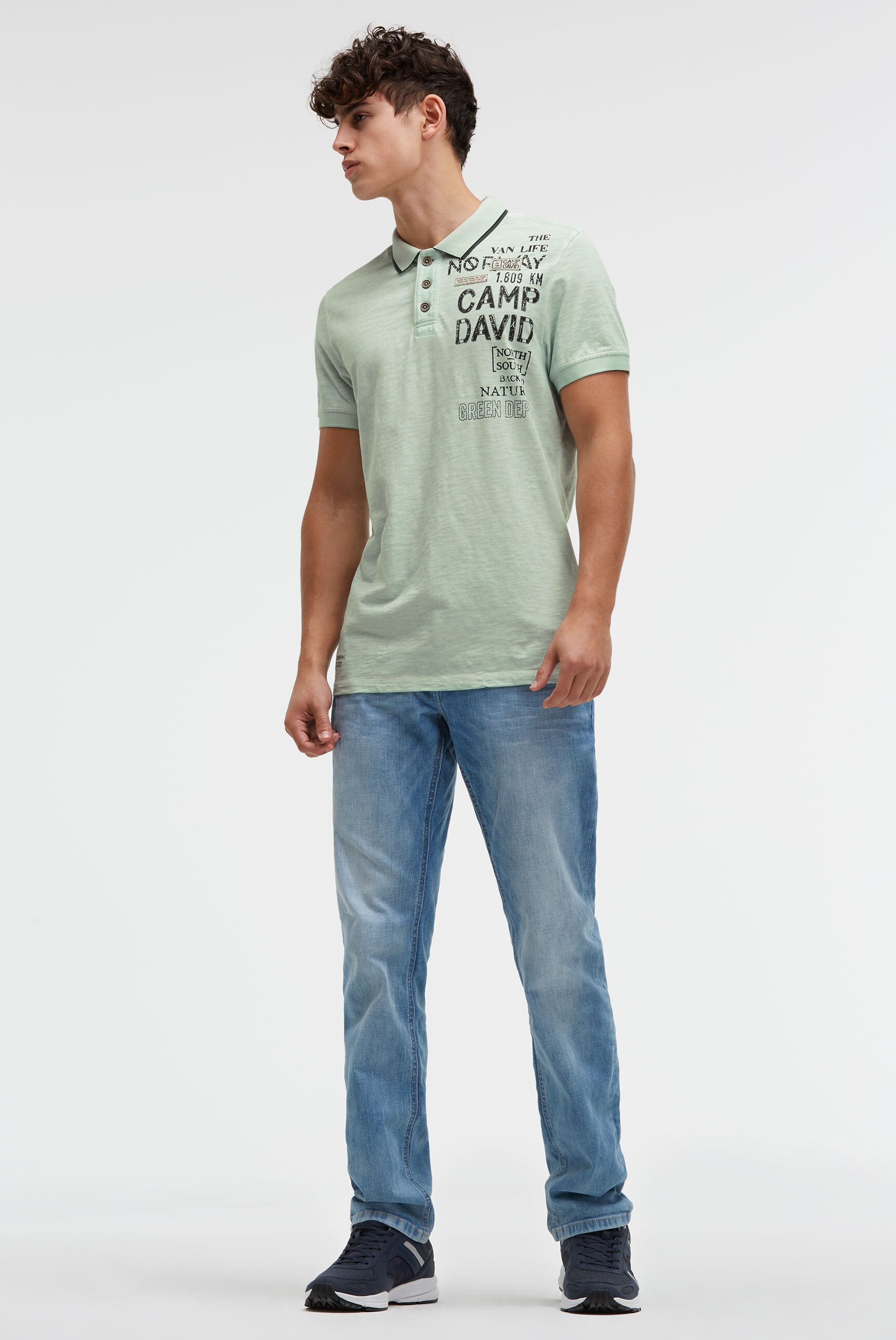 CAMP DAVID Poloshirt aus Baumwolle