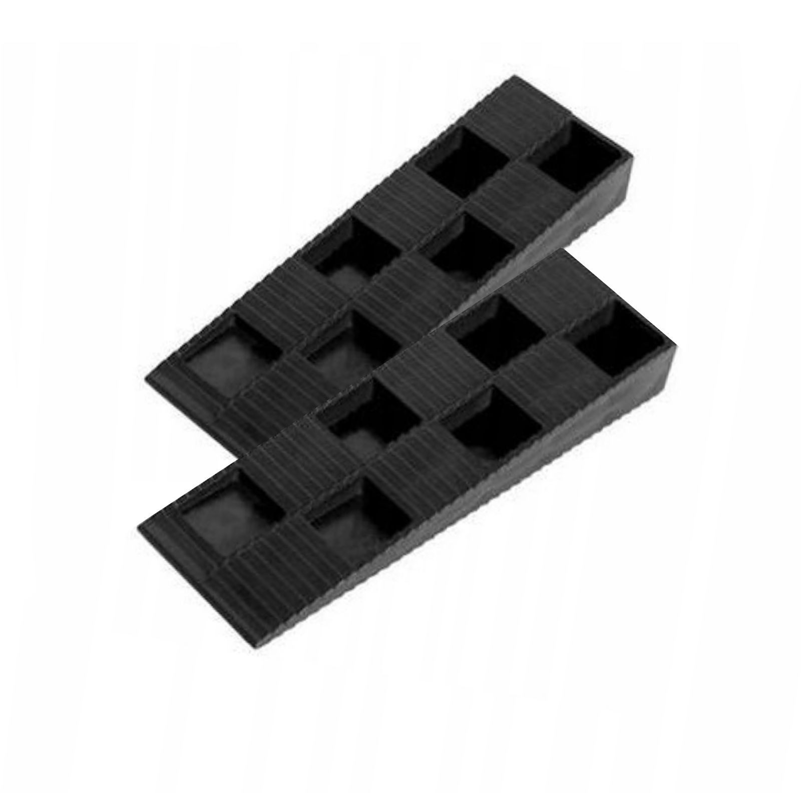Verlegeset 1 Pack (20 Stück) Montage Keile SOLID schwarz, Fliesenverlegung Nivelliersystem Montagekeile