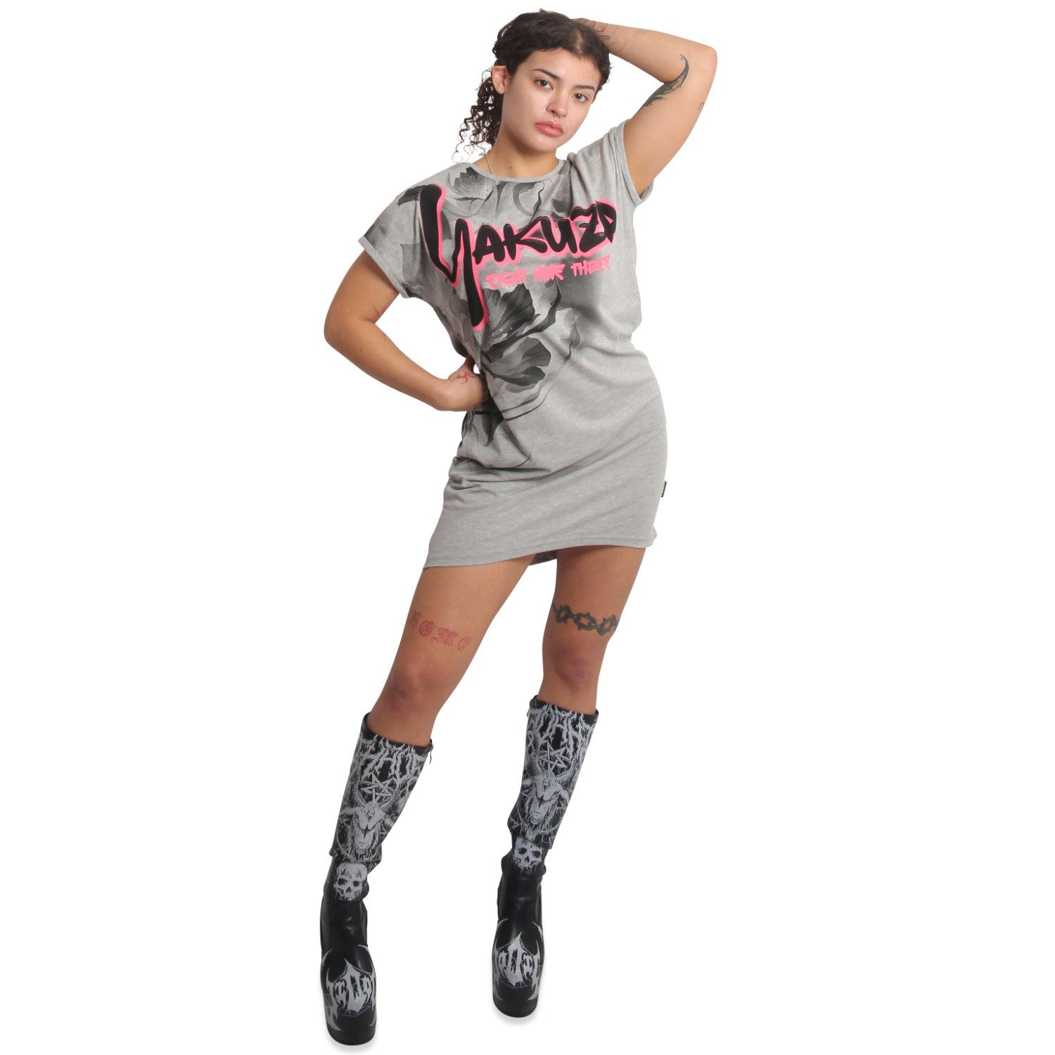 YAKUZA Shirtkleid Night Flower – Bild 3 von 5