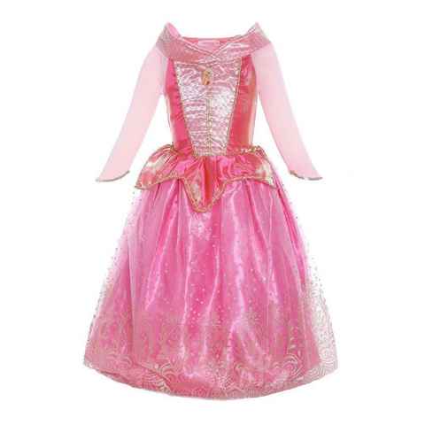 Katara Prinzessin-Kostüm Märchenkleid Kinderkostüm Aurora für Mädchen rosa