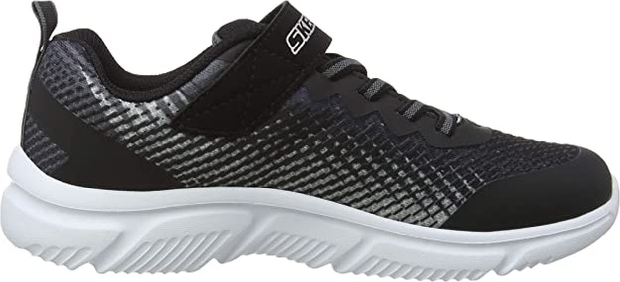 / BKSL Skechers Black-Gray-Black-Silver Schwarz-Grau-Silber Norvo - Sneaker