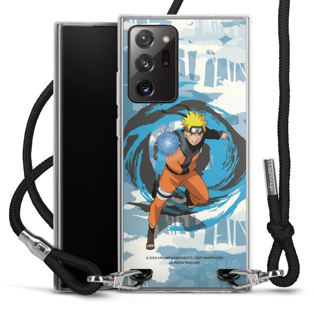 DeinDesign Handyhülle Offizielles Lizenzprodukt Manga Naruto Shippuden Naruto Rasengan, Samsung Galaxy Note 20 Ultra 5G Handykette Hülle mit Band