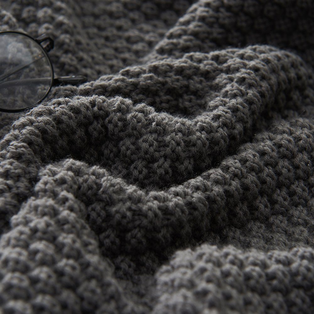 Wohndecke Kuscheldecke Gestrickte Strickdecke,Sofadecke,Tagesdecke, BTTO, Quasten,Weich,Warm,für Bett Sofa und Couch