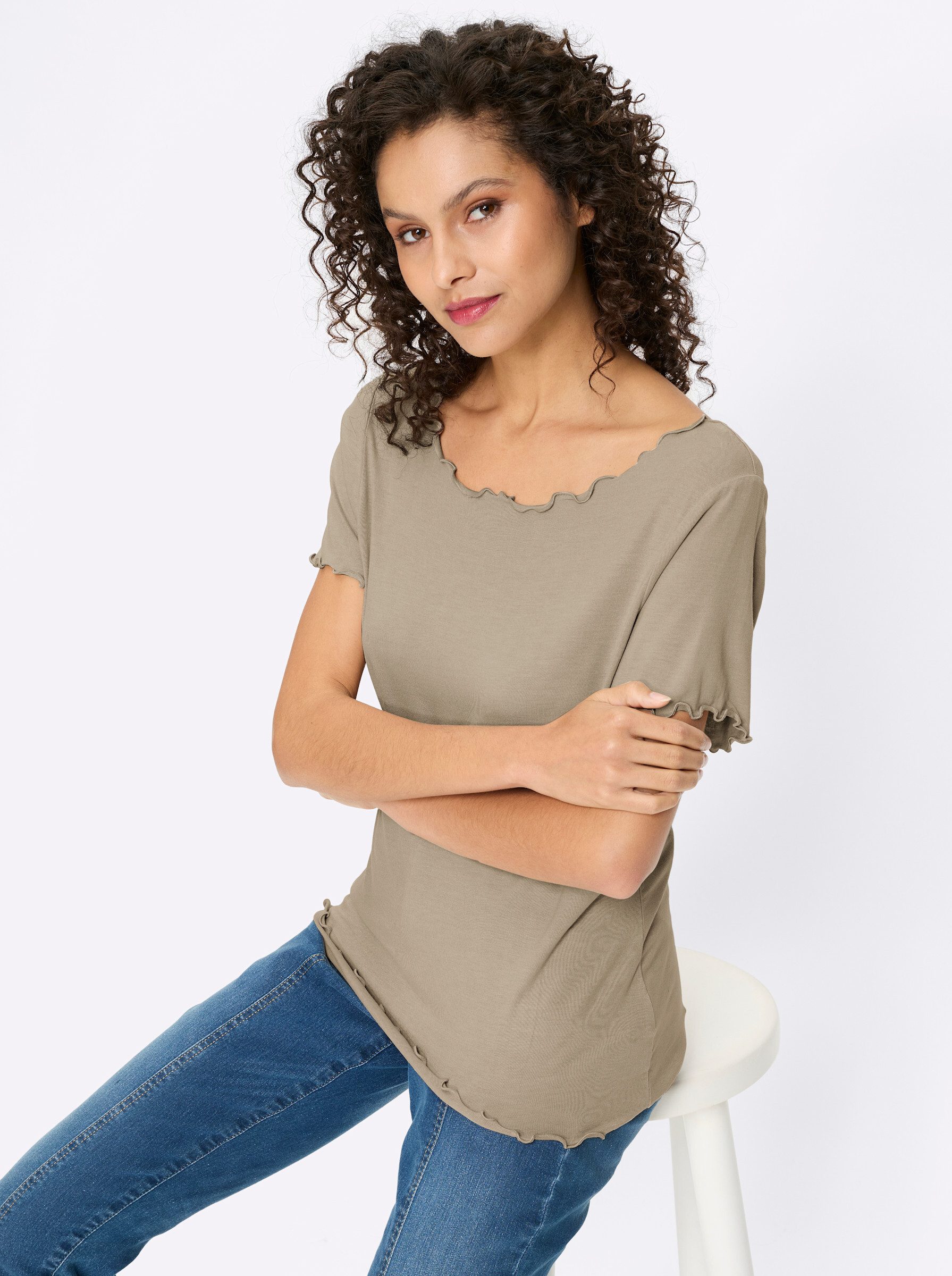 heine T-Shirt Doppelpack Shirts Kurzarm (2-tlg)