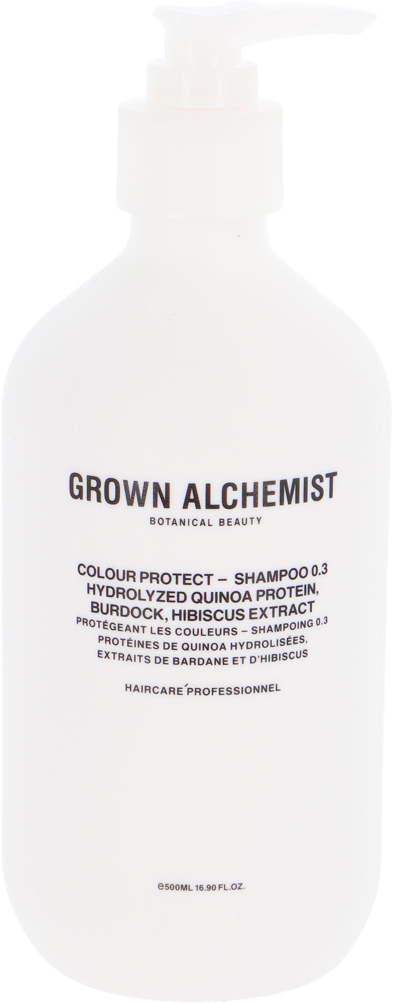 Extract Hydrolyzed 0.3, GROWN Shampoo Burdock, Quinoa Protein, ALCHEMIST Colour Haarshampoo Hibiscus Protect -