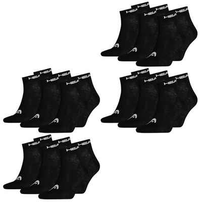 Head Kurzsocken Quarter Unisex 6er Pack (12-Paar) mit Logoripbund