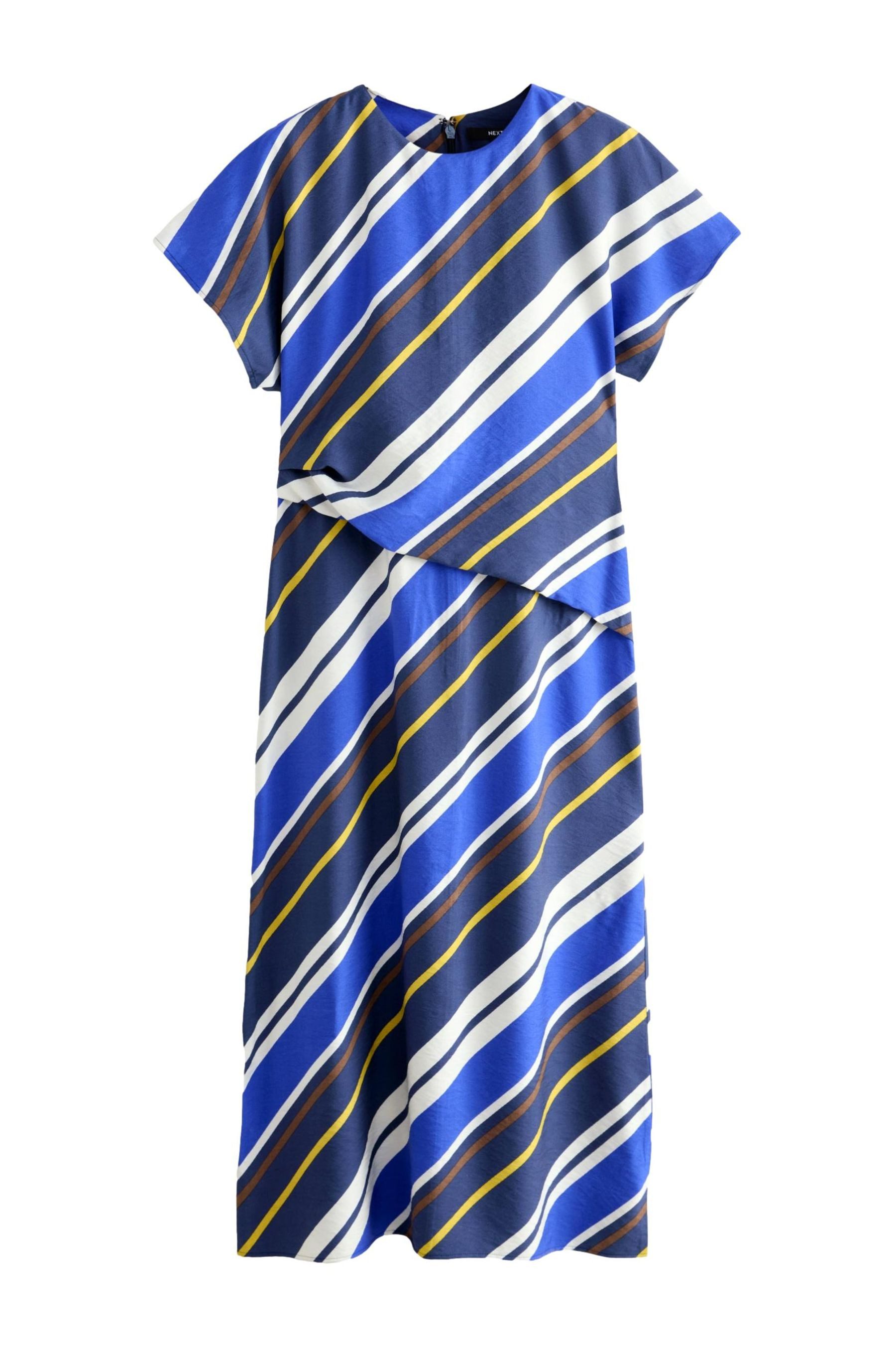 Next Midikleid Kurzärmeiges Midikleid mit Drapierung günstig online kaufen