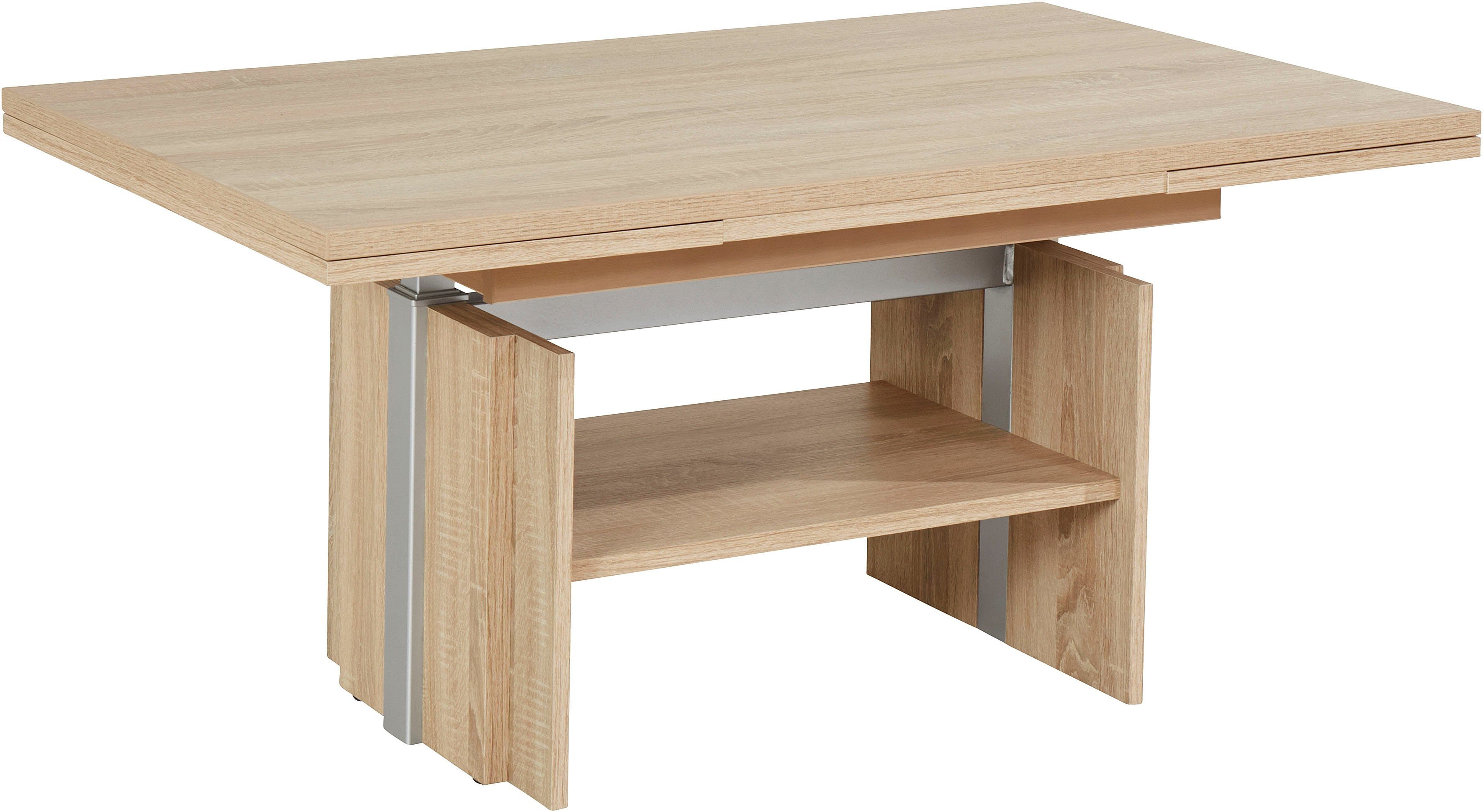 HELA Couchtisch Funktionscouchtisch Henner, höhenverstellbar und ausziehbar günstig online kaufen