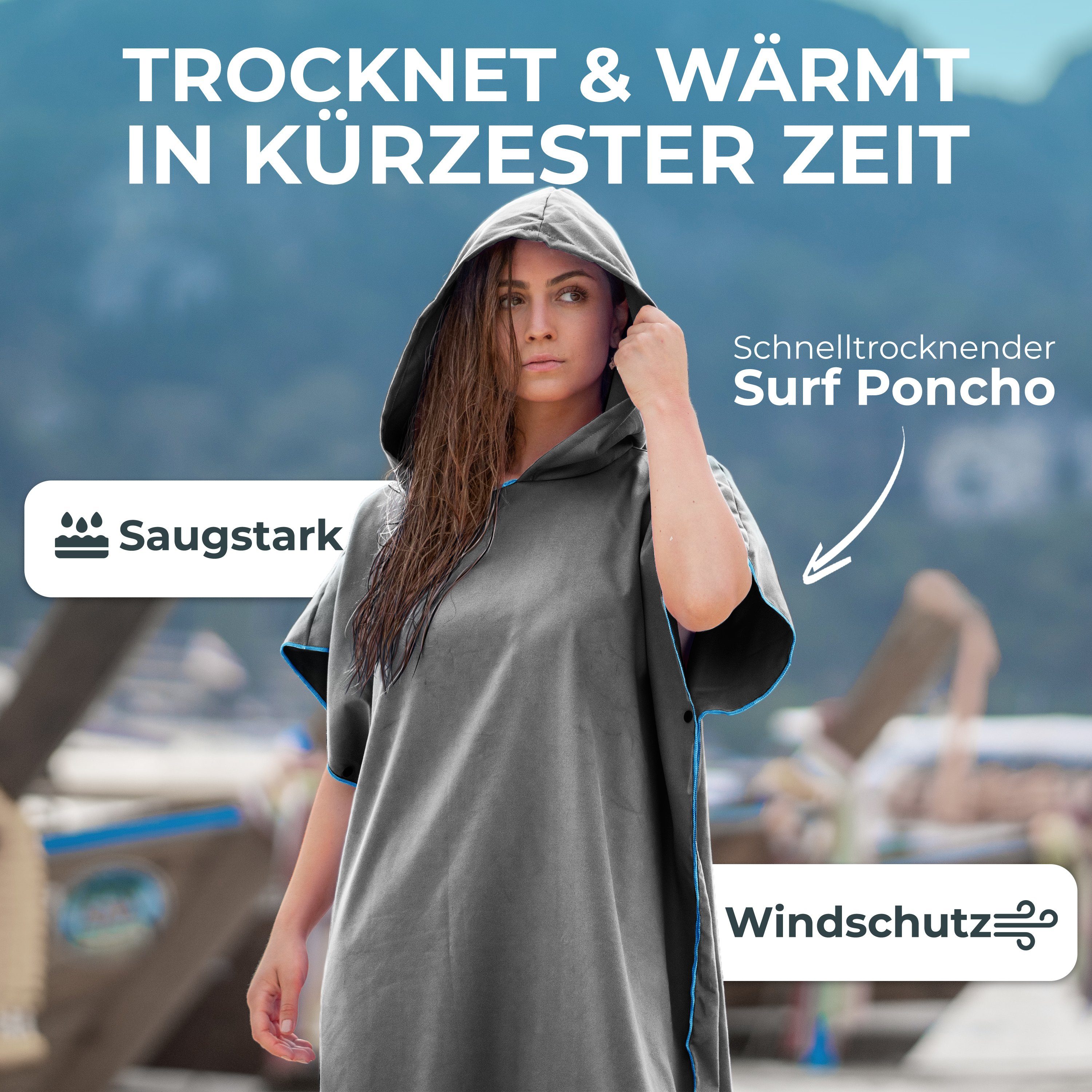 NirvanaShape Handtücher Handtuch-Poncho, Umziehhilfe & Handtuch günstig online kaufen